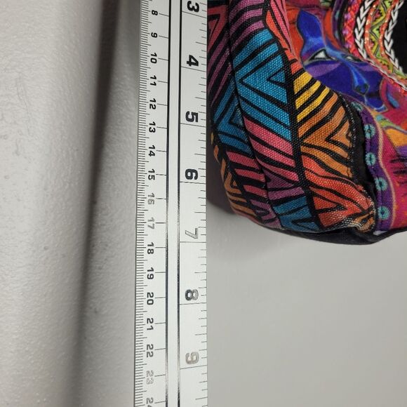 Laurel Burch stacked cat quirky multicolored crossbody cat lady purse bag - Picture 4 of 7